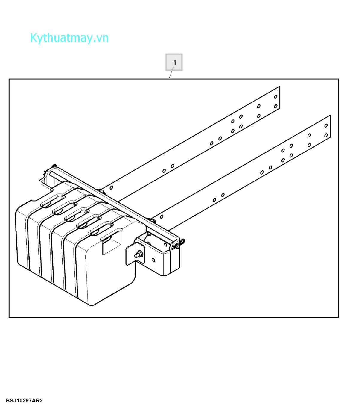 Phụ tùng nối, trọng lượng phía trước - ST860468